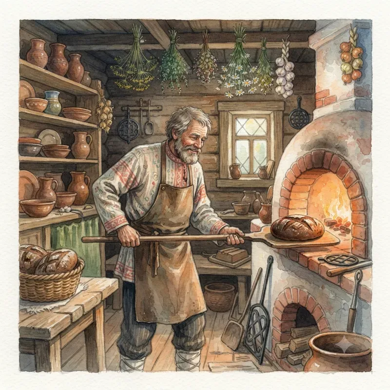 Ancient Russia Watercolor Illustrations