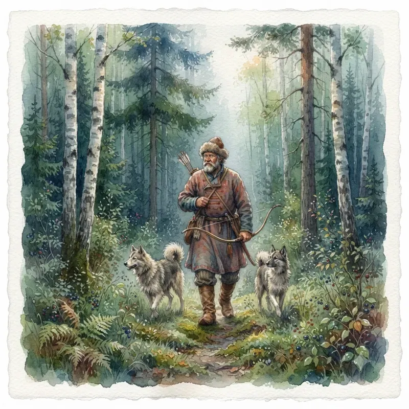 Ancient Russia Watercolor Illustrations