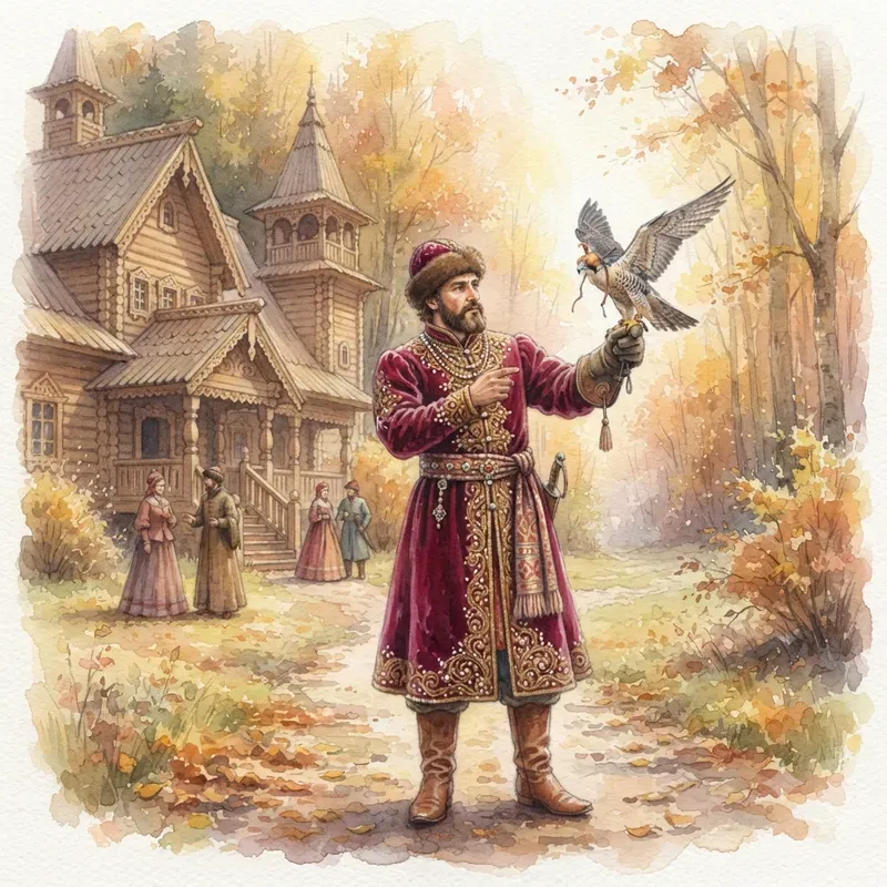 Ancient Russia Watercolor Illustrations