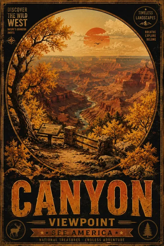 Vintage Travel Poster Generator