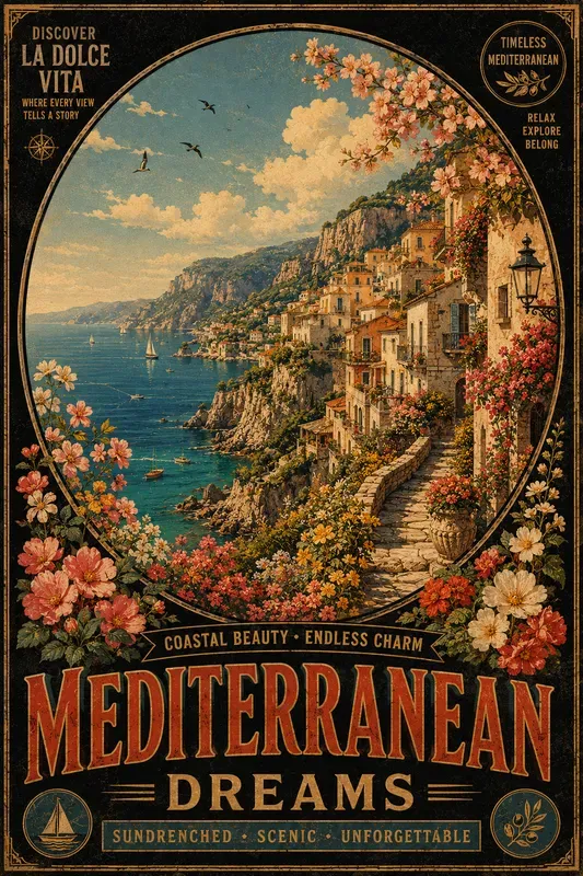 Vintage Travel Poster Generator