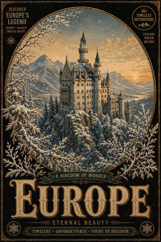 Vintage Travel Poster Generator