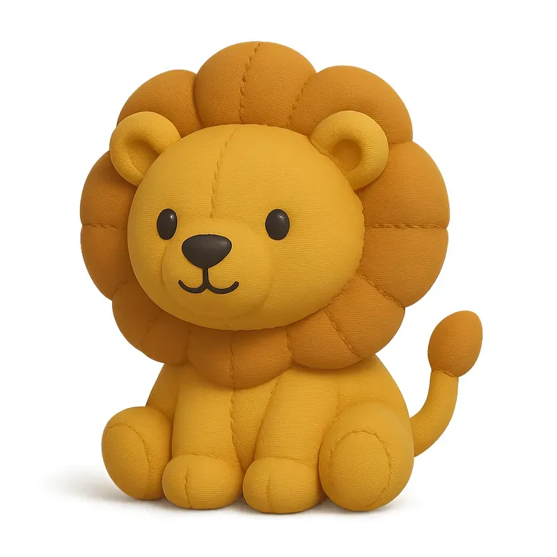 Matte Plush Toy 3D Illustration Icons