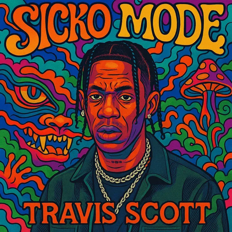 Surreal Psychedelic Song Album Covers