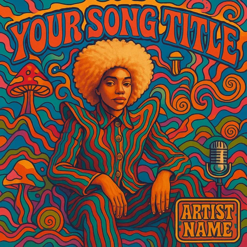 Surreal Psychedelic Song Album Covers