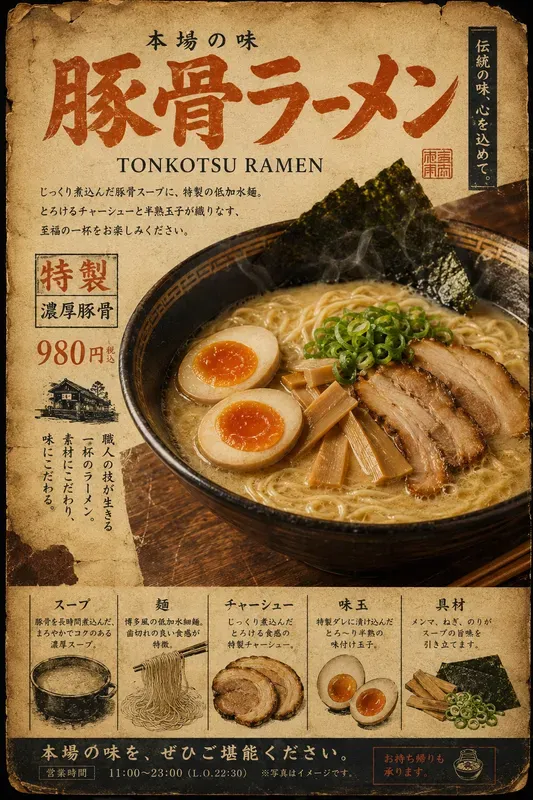 Japanese Vintage Food Posters