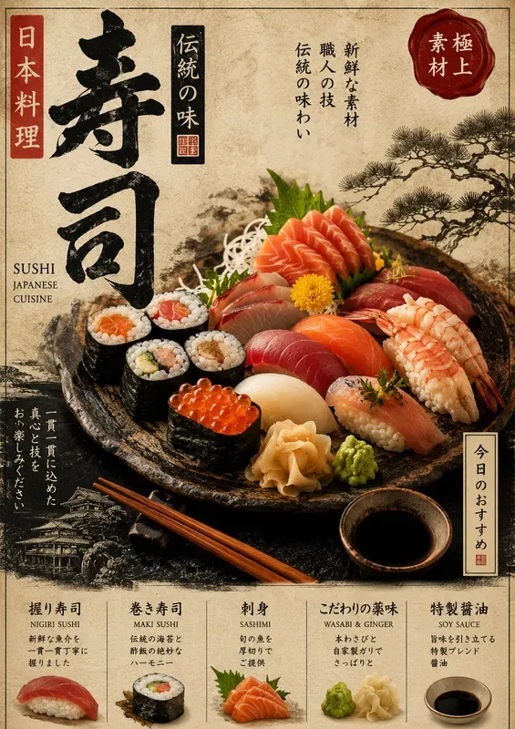 Japanese Vintage Food Posters