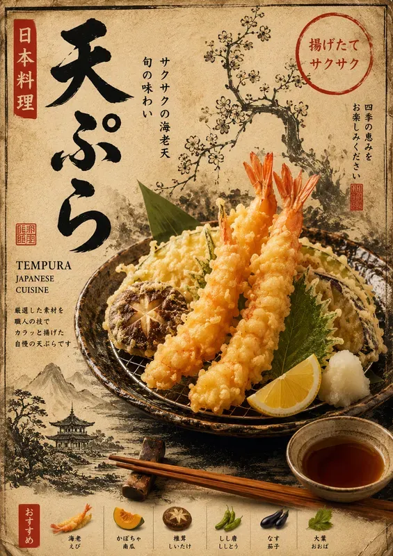 Japanese Vintage Food Posters