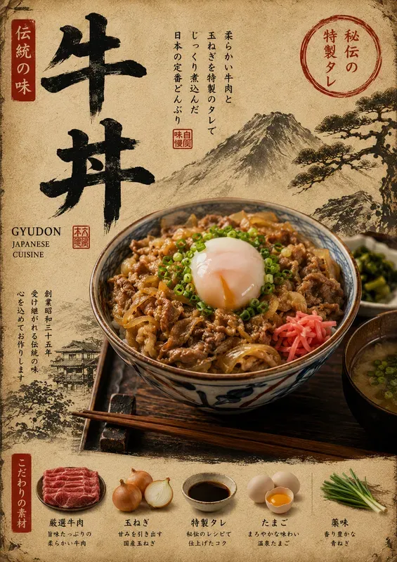 Japanese Vintage Food Posters