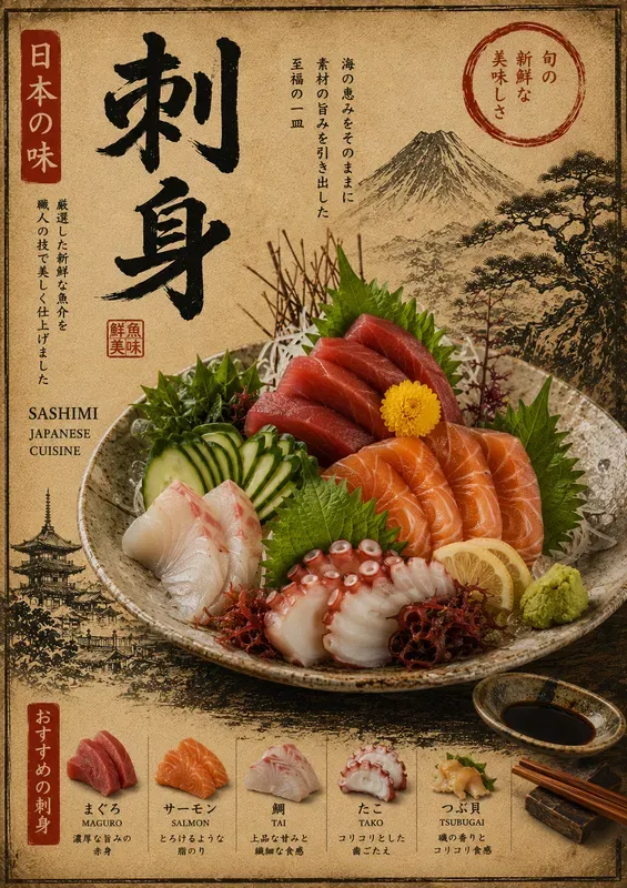 Japanese Vintage Food Posters