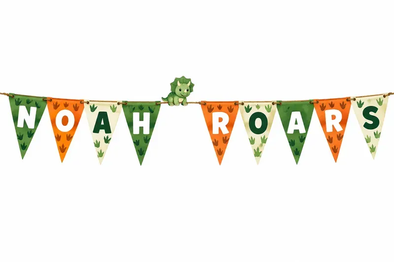 Birthday Name Bunting Banner Printables