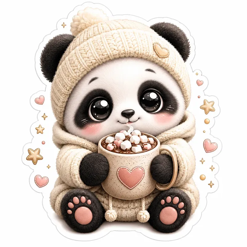 Cute Cozy Animal Stickers