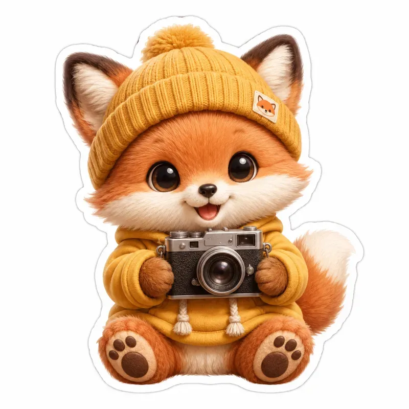 Cute Cozy Animal Stickers