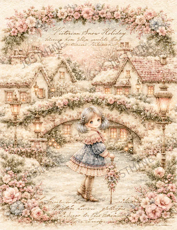 Cozy Victorian Snow Junk Journals