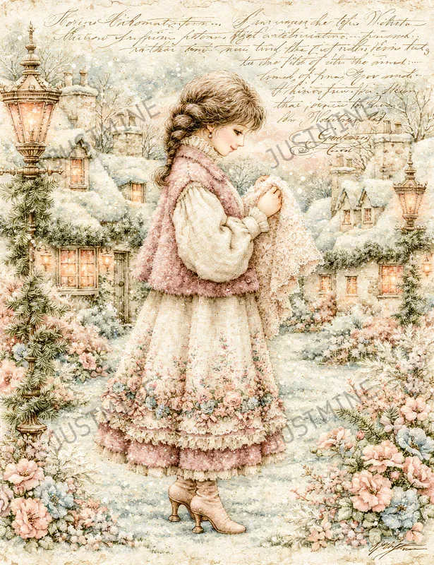 Cozy Victorian Snow Junk Journals