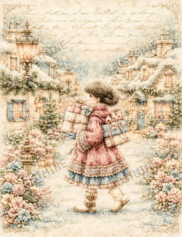 Cozy Victorian Snow Junk Journals