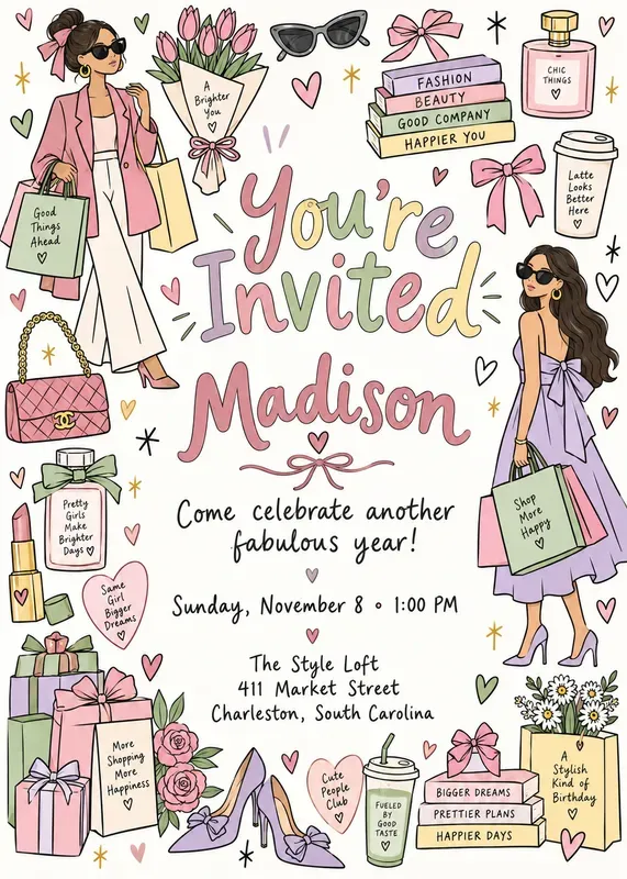 Trendy Party Invitations