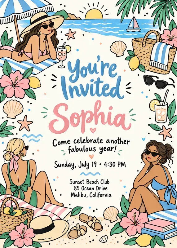 Trendy Party Invitations