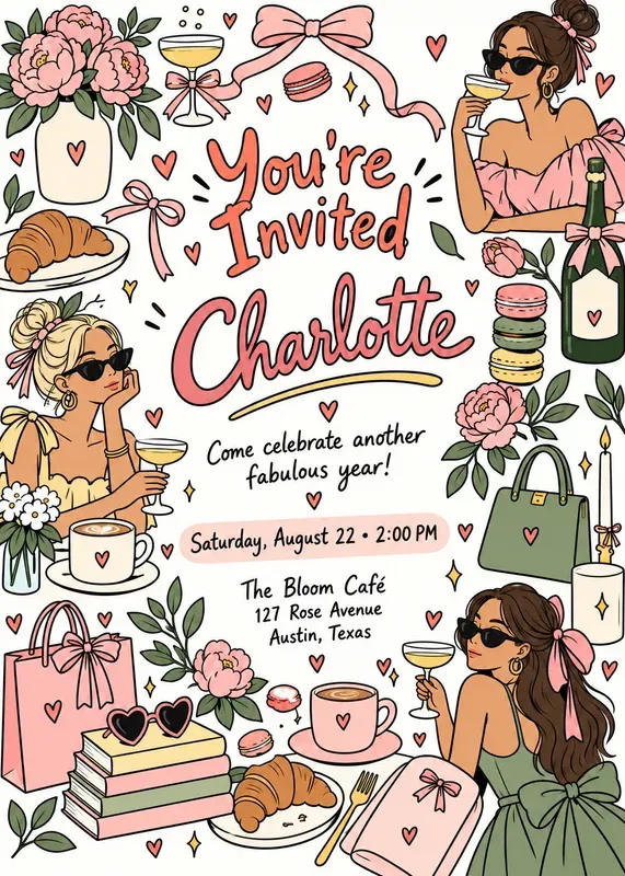 Trendy Party Invitations