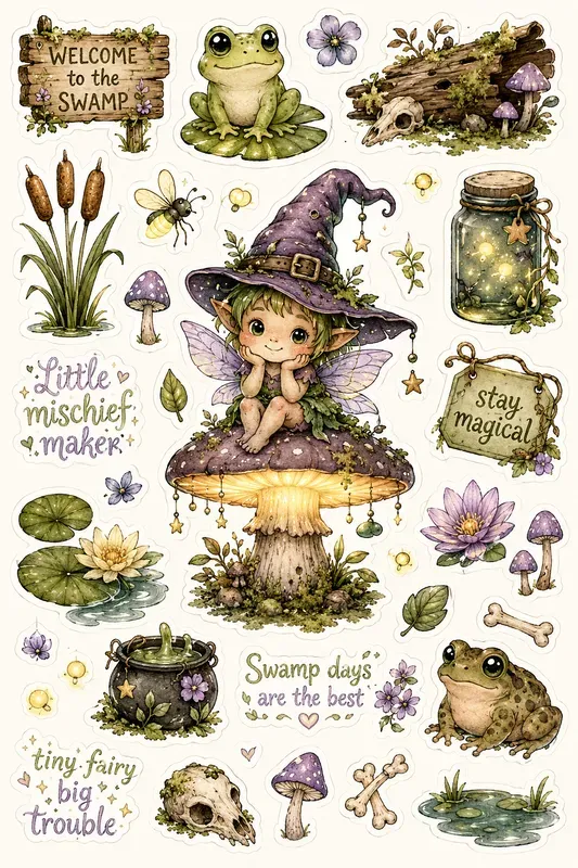Spooky Swamp Sticker Magics