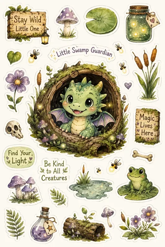 Spooky Swamp Sticker Magics