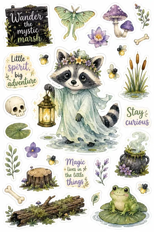 Spooky Swamp Sticker Magics