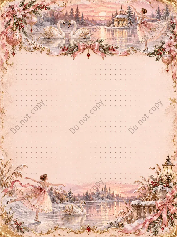 Pink Coquette Christmas Journal Pages