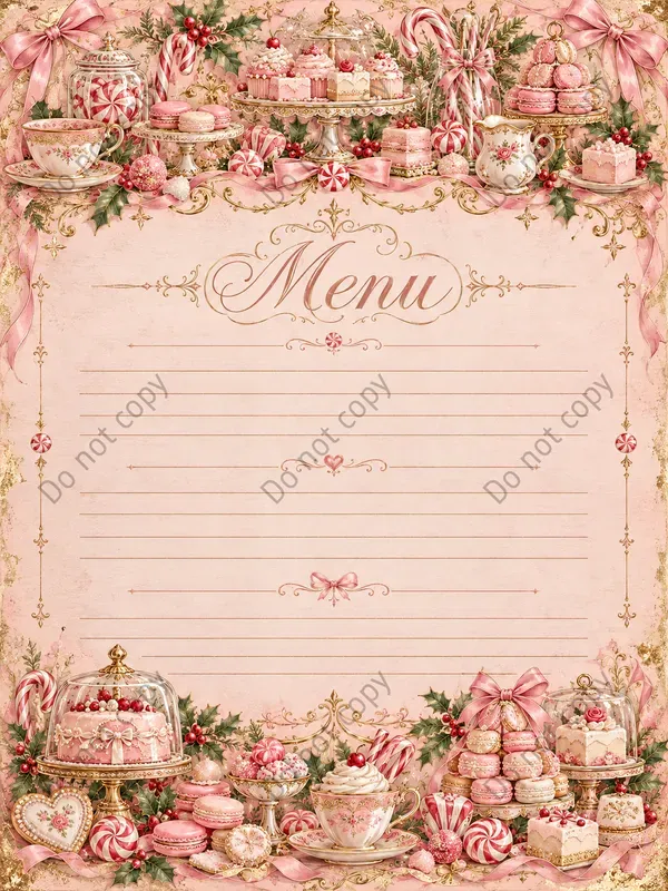 Pink Coquette Christmas Journal Pages