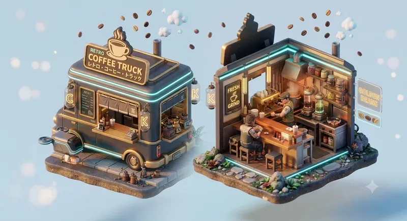 3D Isometric Micro Shop Generator