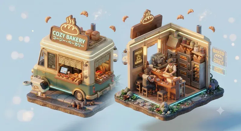 3D Isometric Micro Shop Generator