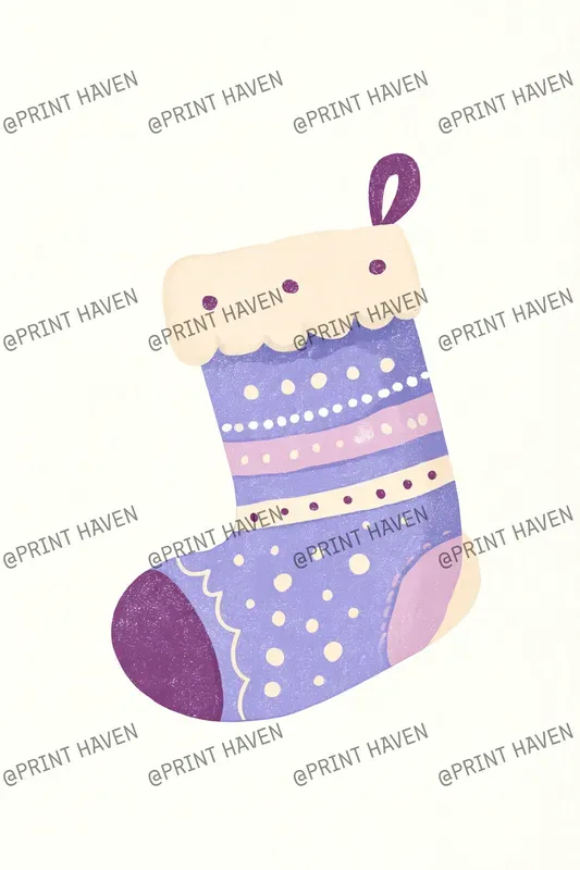 Pastel Monochrome Christmas Clipart