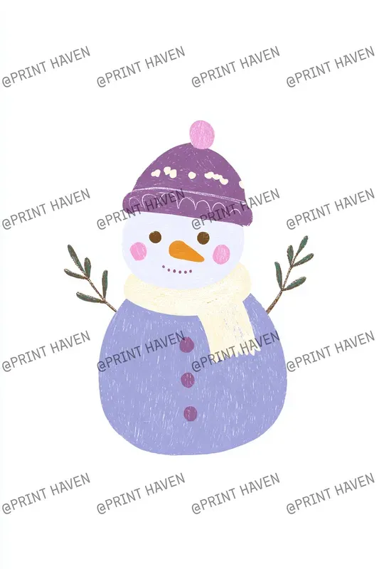 Pastel Monochrome Christmas Clipart