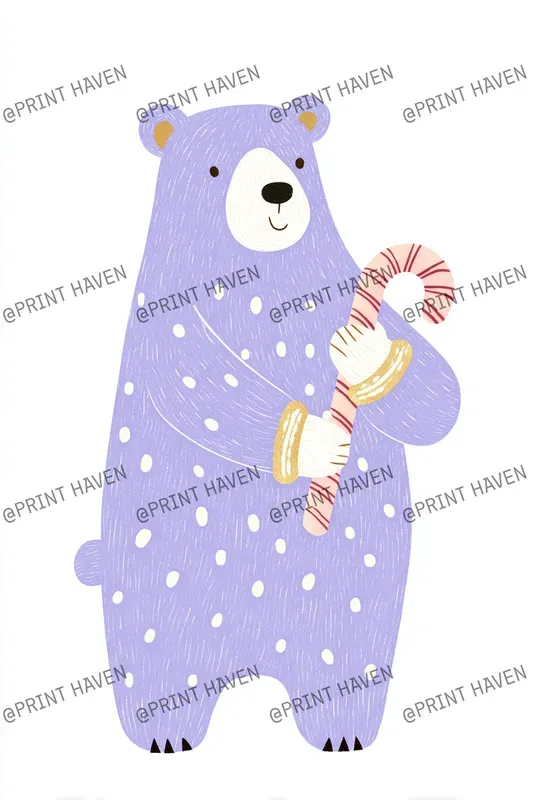 Pastel Monochrome Christmas Clipart