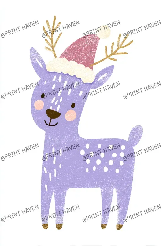 Pastel Monochrome Christmas Clipart
