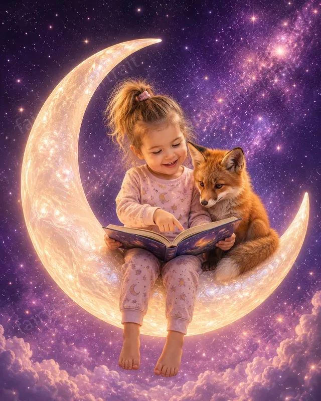 Kids Moon Storybook Photo Portraits