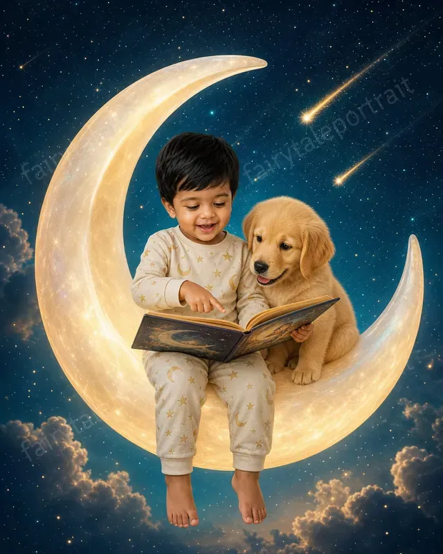 Kids Moon Storybook Photo Portraits