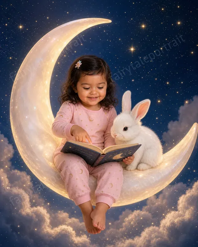 Kids Moon Storybook Photo Portraits