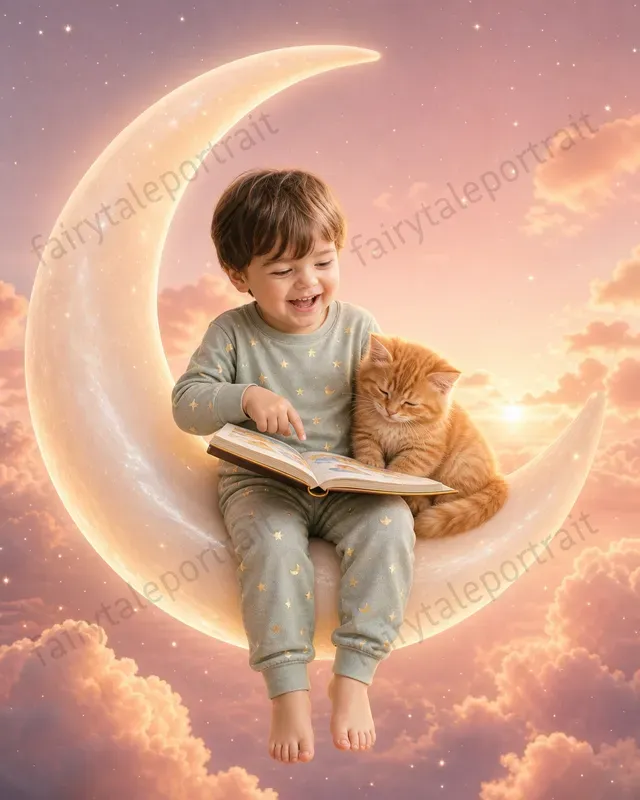 Kids Moon Storybook Photo Portraits