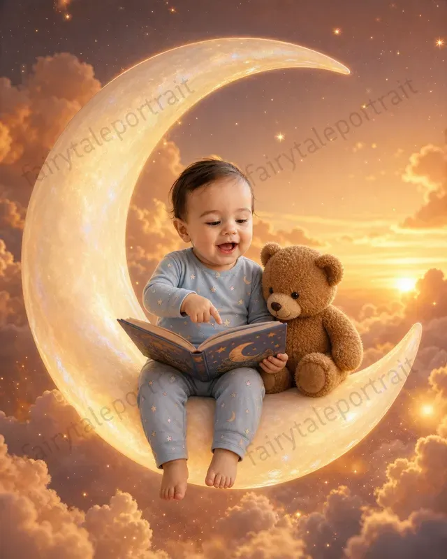 Kids Moon Storybook Photo Portraits