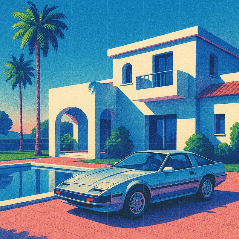 80s Japanese City Pop Art