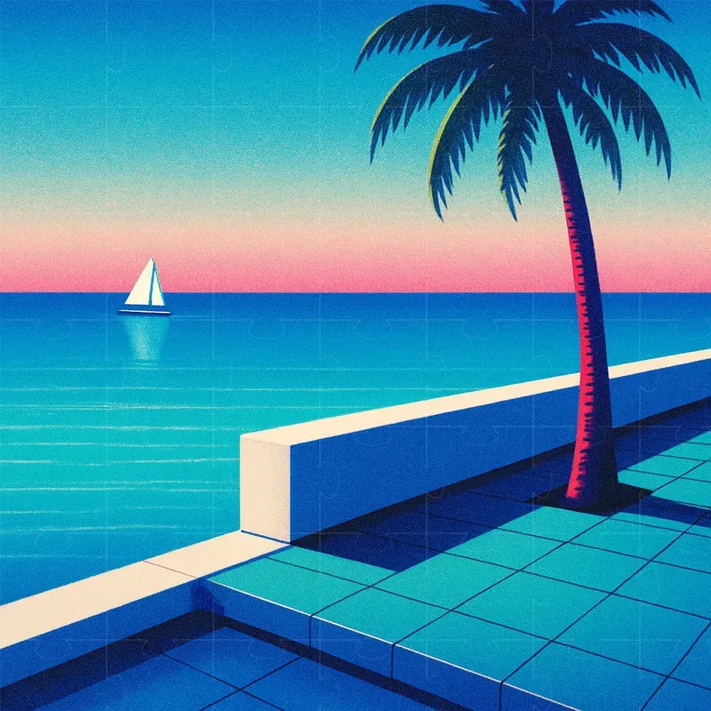 80s Japanese City Pop Art