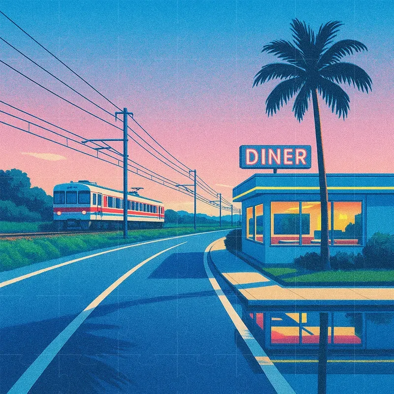 80s Japanese City Pop Art