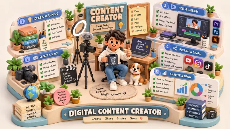 3D Claymorphic Infographics