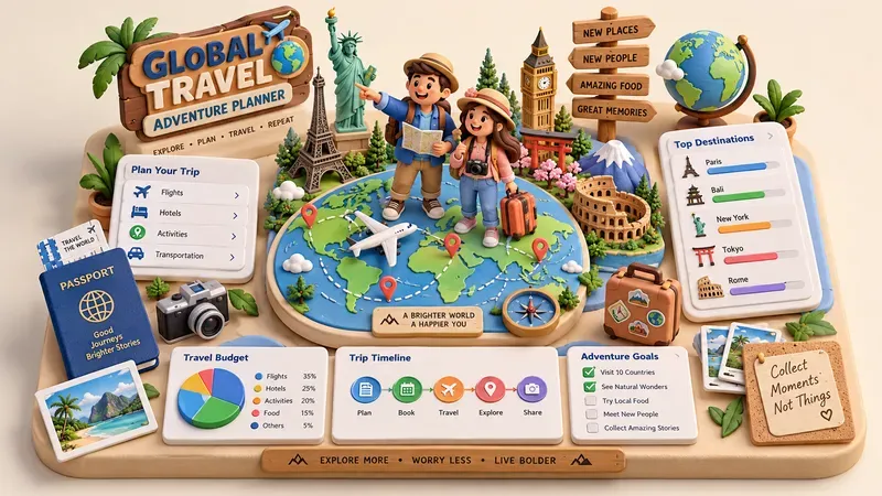 3D Claymorphic Infographics