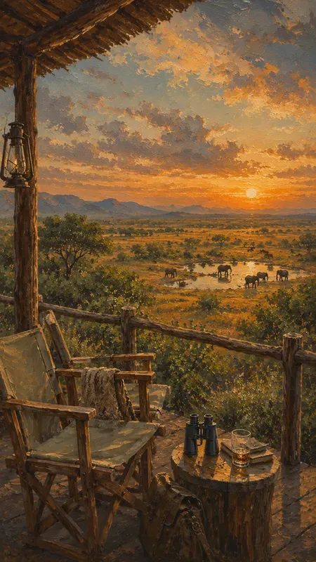 Acrylic Summers In South African Reserves