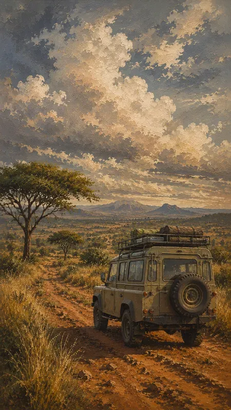 Acrylic Summers In South African Reserves