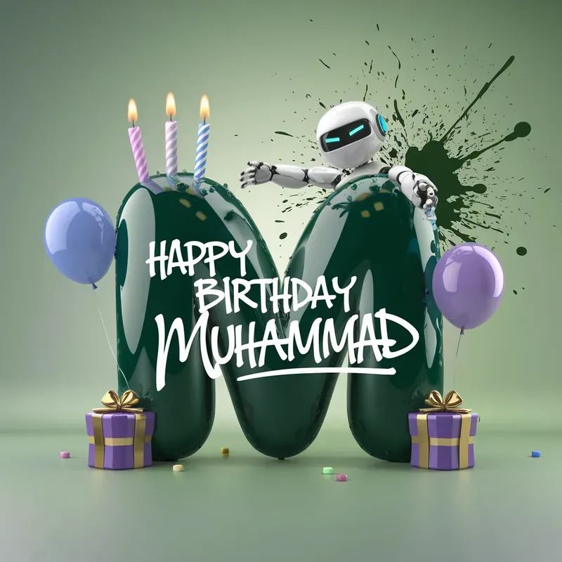 Custom Happy Birthday 3D Bot Themes