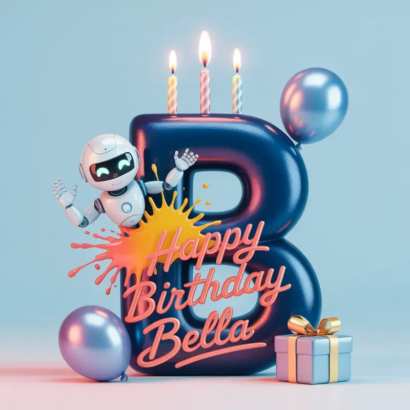 Custom Happy Birthday 3D Bot Themes