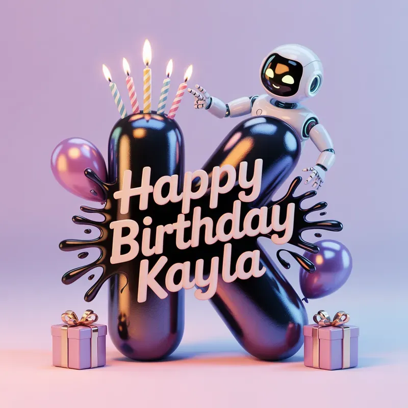 Custom Happy Birthday 3D Bot Themes