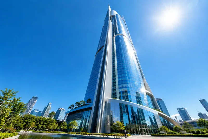 Realistic Midday Architecture Photography